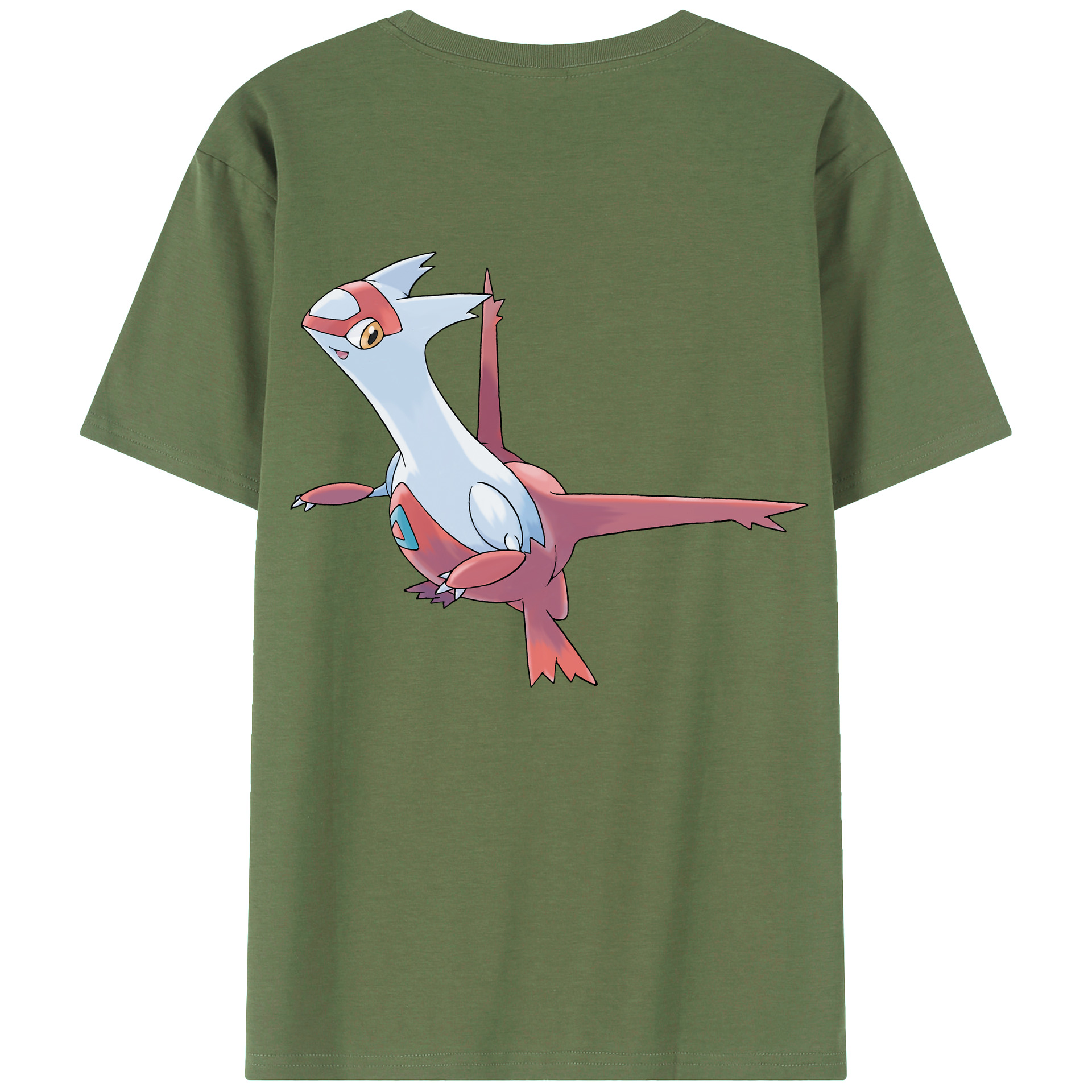 （画像用） ポケットモンスター Pokémon 綿100％ メンズ半袖Tシャツ（バックプリント） 通気性